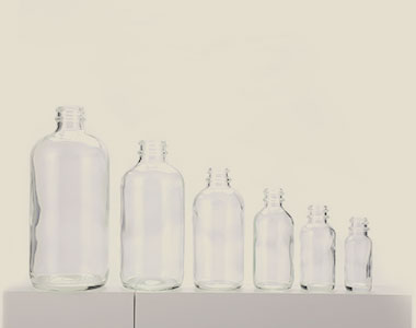 Different sizes of essential oil bottles